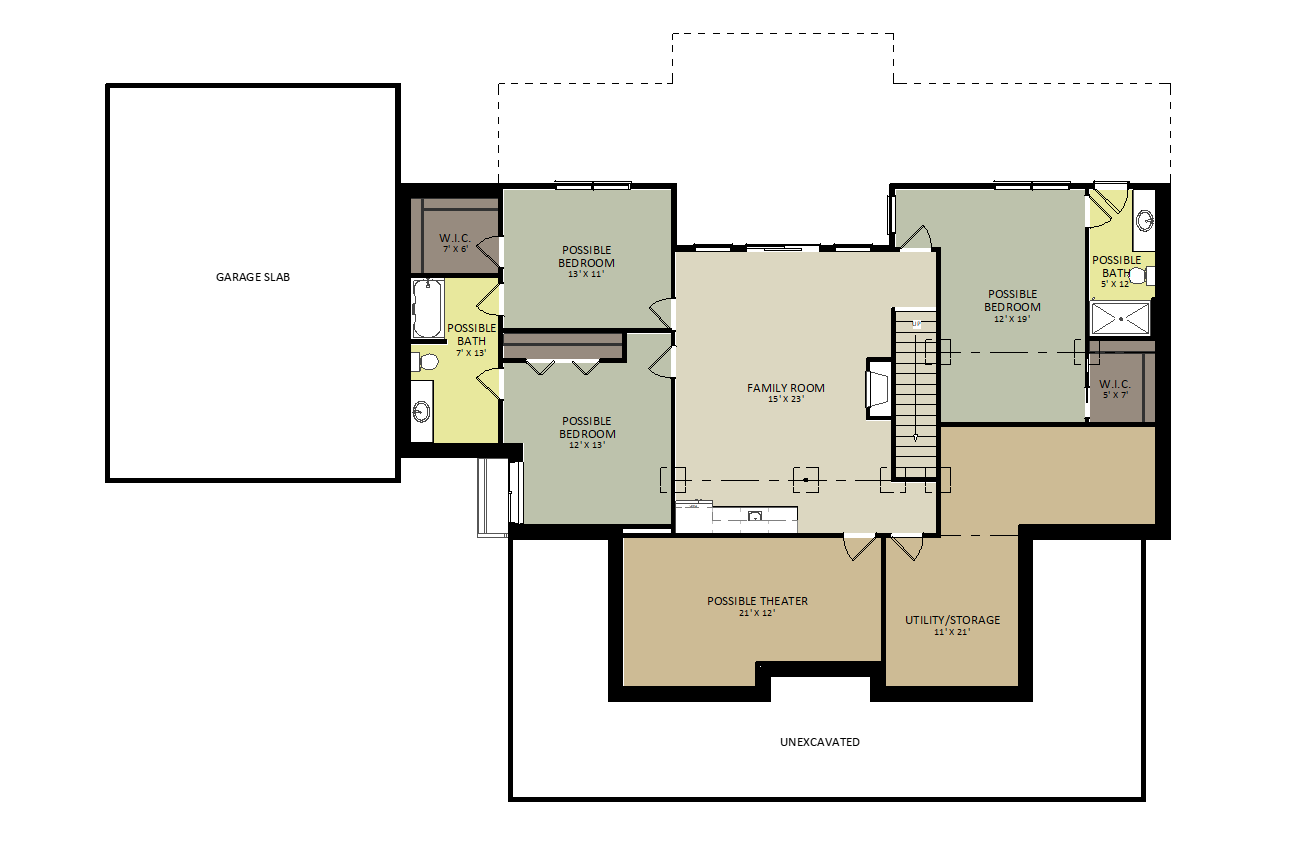 BaldwinLower Level Floor Plan